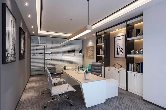 1300平米光電科技公司辦公樓裝修設計