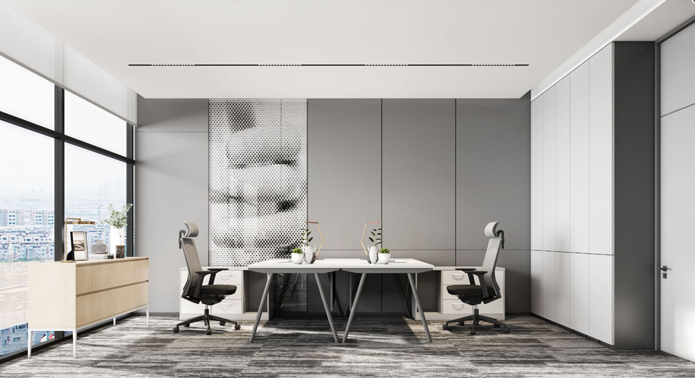 1600平方鄭州辦公樓設計方案+裝修施工