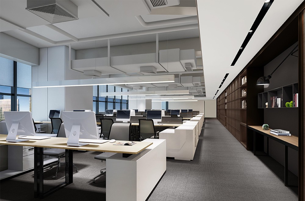 1300平米鄭州辦公樓裝修設計效果圖