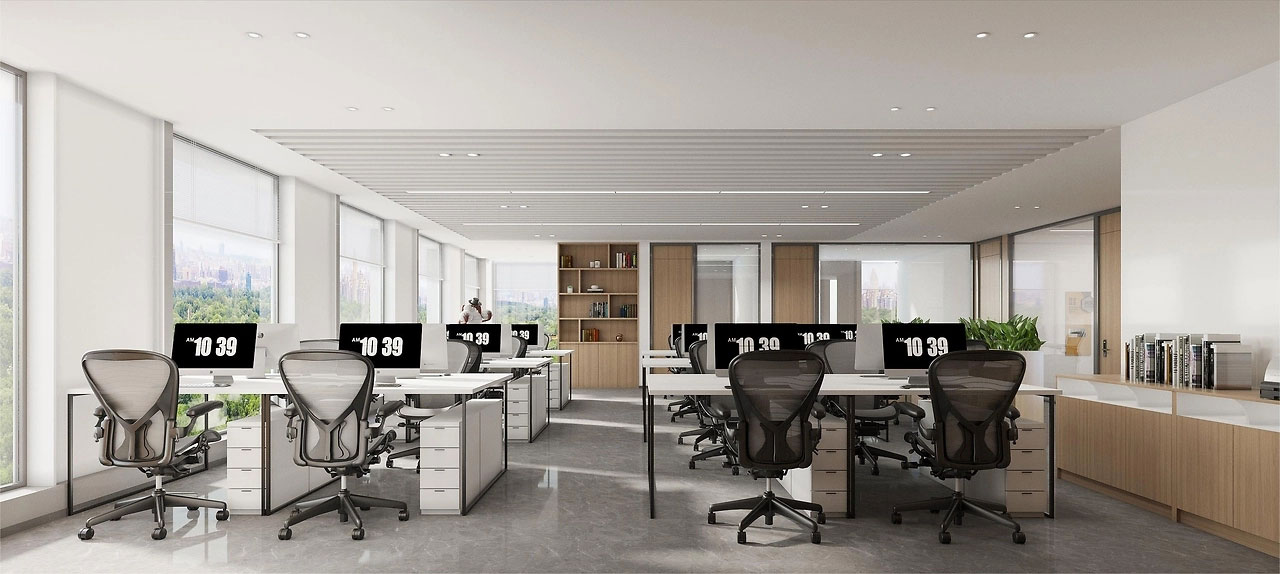 235平米鄭州辦公室裝修設計效果圖