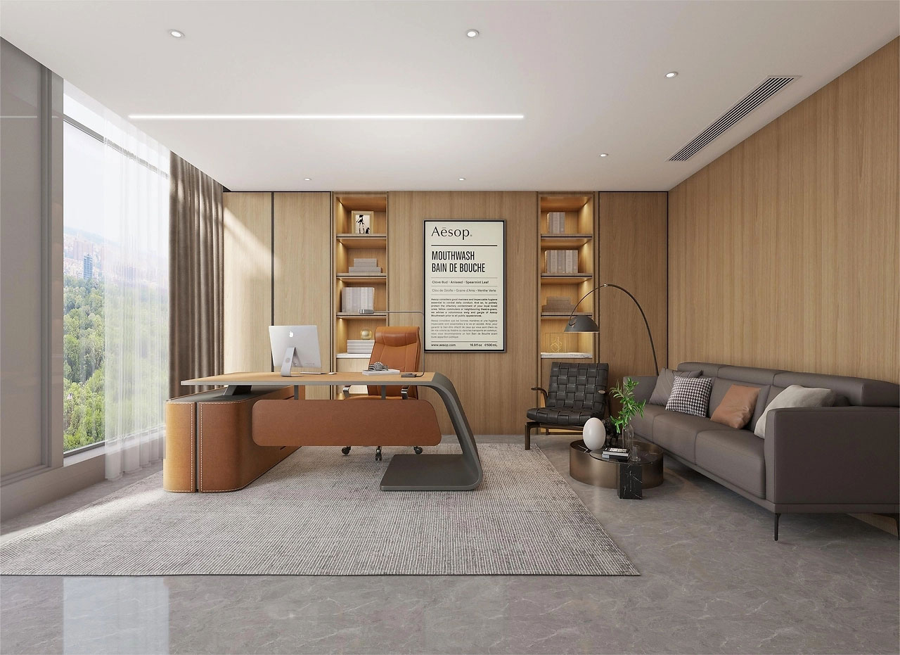 235平米鄭州辦公室裝修設計效果圖