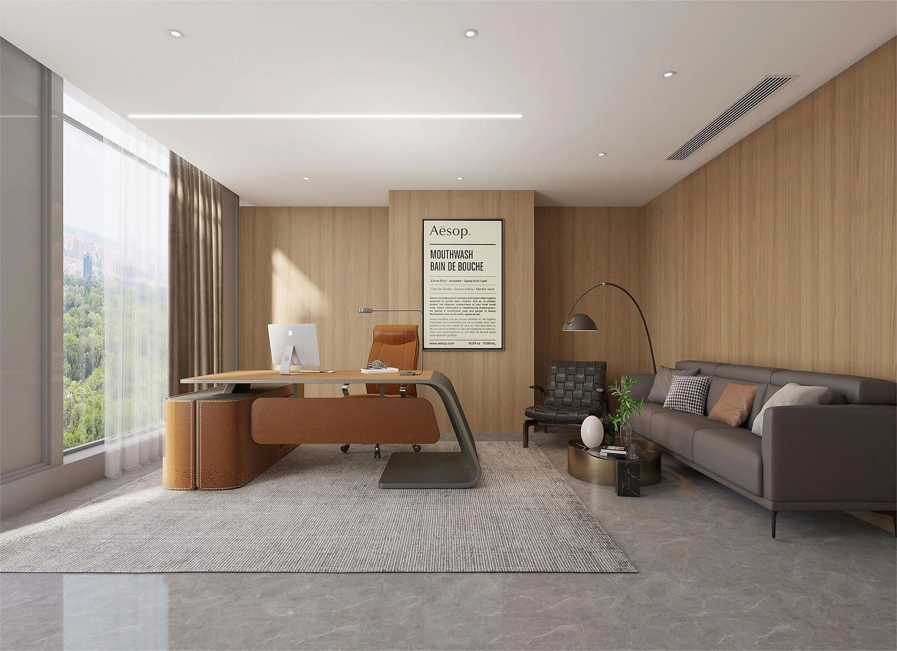 235平米鄭州辦公室裝修設計效果圖