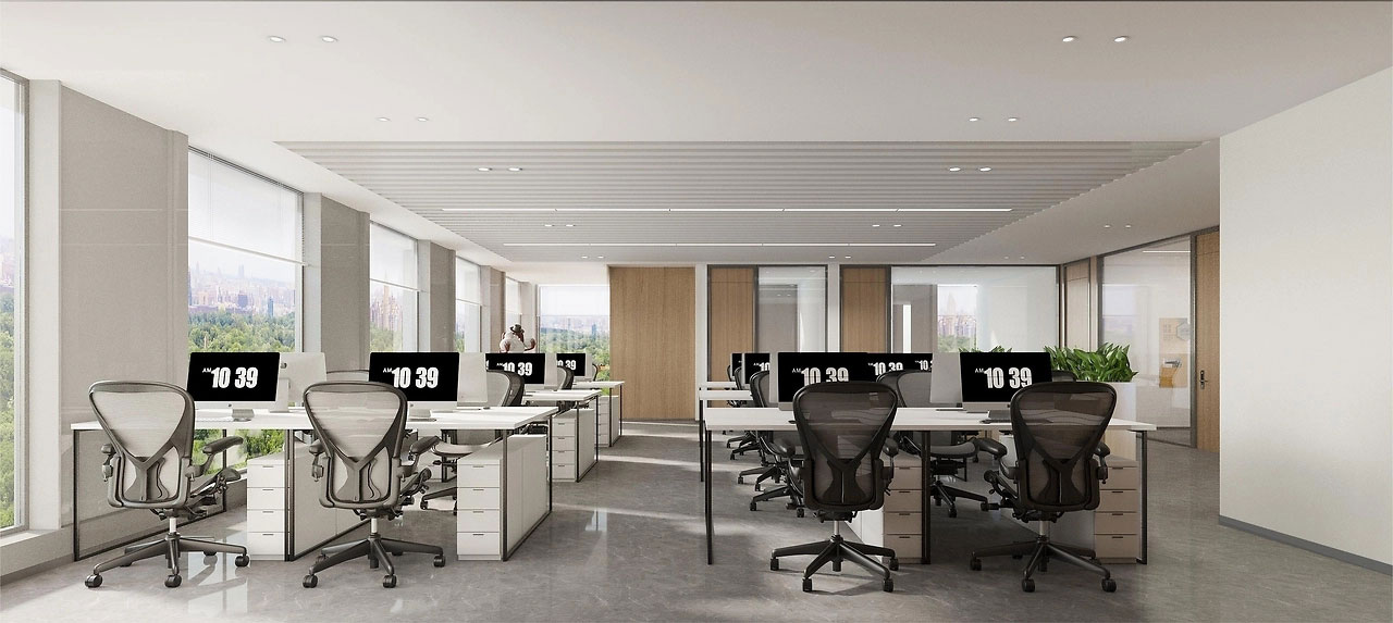 235平米鄭州辦公室裝修設計效果圖