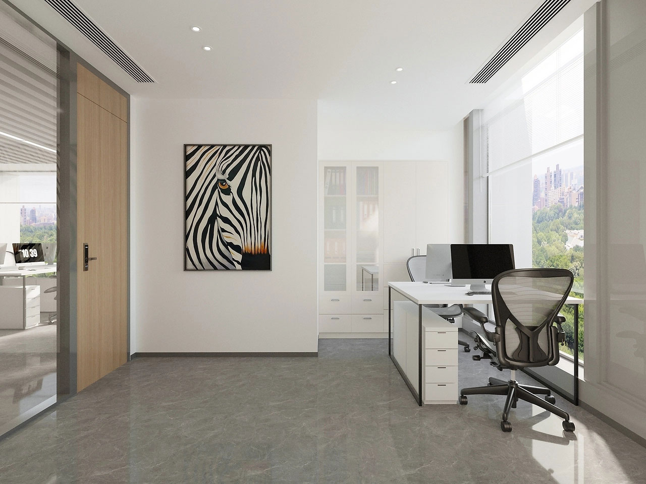 235平米鄭州辦公室裝修設計效果圖